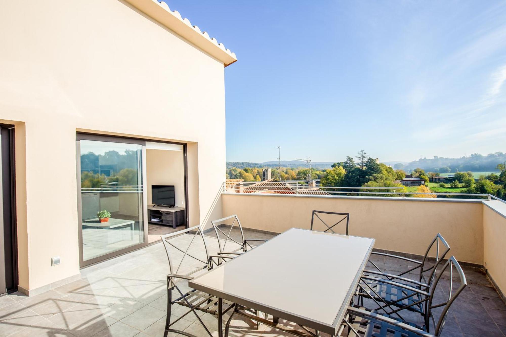 Can Cintet 3 Apartamento Con Terraza En Бесалу Экстерьер фото